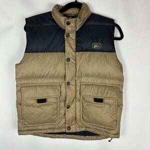 Y2K REI Gold/Black Puffer Vest 80/20 Goose Down Size:M -Junior